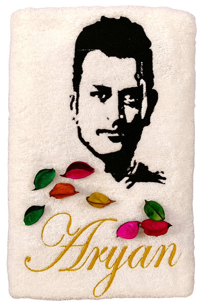 Dhoni Cricket Player Personalised Bath Towel