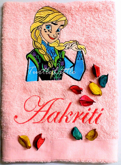 Princess Anna of Frozen Personalised Towel