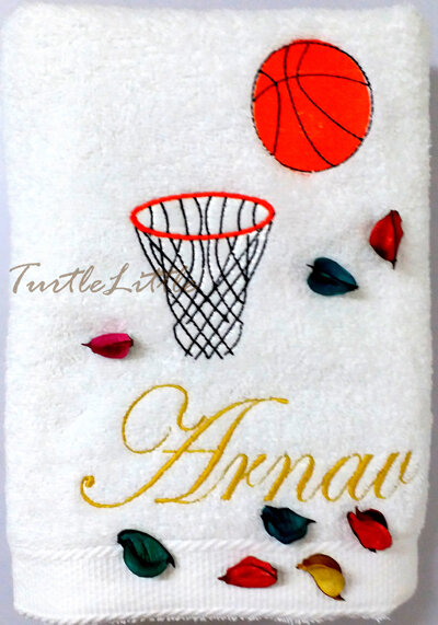 Basketball Personalised Towel