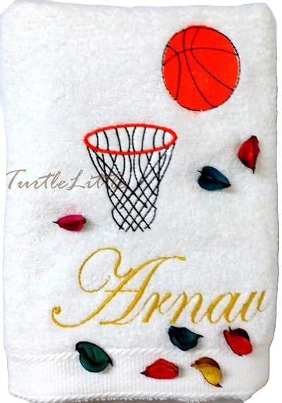 Basketball Personalised Sports Bath Towel