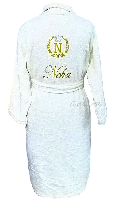 Personalised Bathrobe, / with Name and Initials