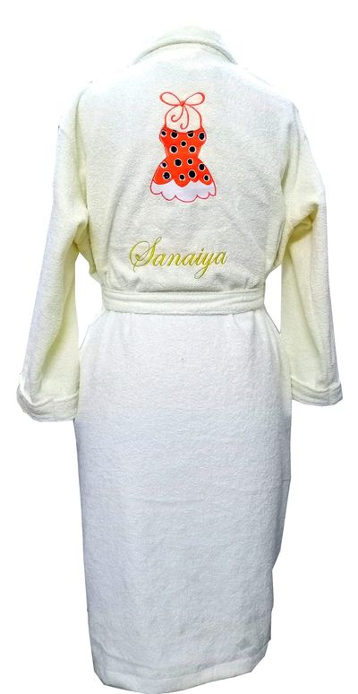 Personalized Beach Wear Swimsuit Bathrobe / with Name and Initials