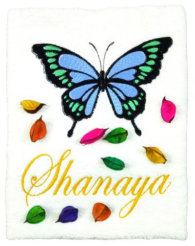 Butterfly Personalised Bath Towel