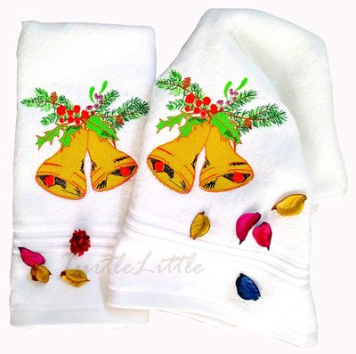 Christmas Bells Hand/Kitchen Towels Set