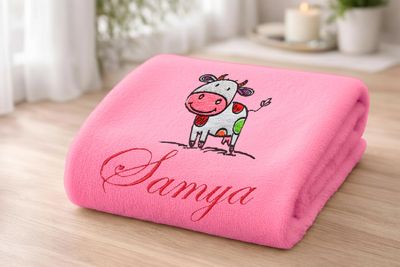 Cow Personalised Kids Bath Towel