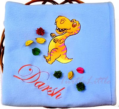 Dinosaur Personalised Kids Blanket