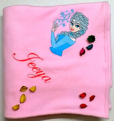 Princess Elsa Personalised Kids AC Blanket