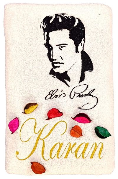 Elvis Personalised Kids Bath Towel (Queen)
