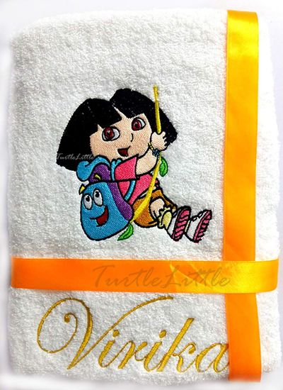 Personalised Girls Bath Towel