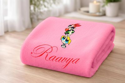 Girls Superhero Personalised Kids Bath Towel