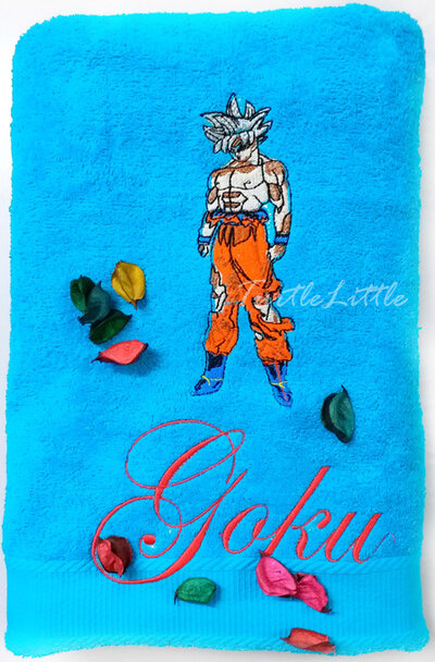 Goku from Dragon Ball Personalised Towel