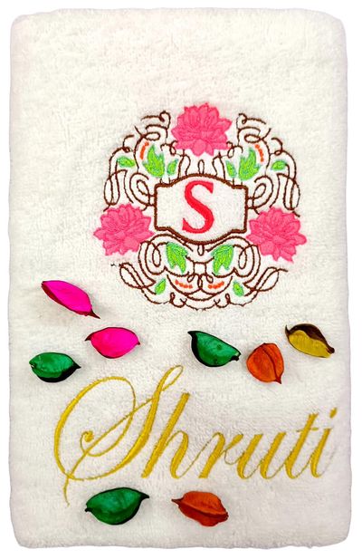 Initials/Monogram Personalised Bath Towel