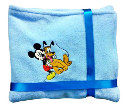 Mickey & Pluto Personalised Kids AC Blanket