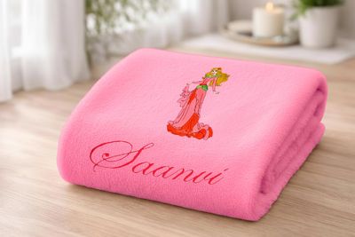 Princess in Pink, Personalised Kids Bath Towel