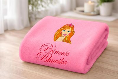 Princess Personalised Kids Bath Towel