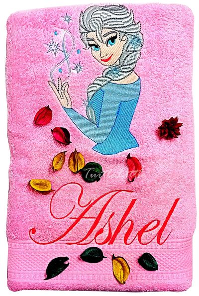 Princess Personalised Kids Bath Towel