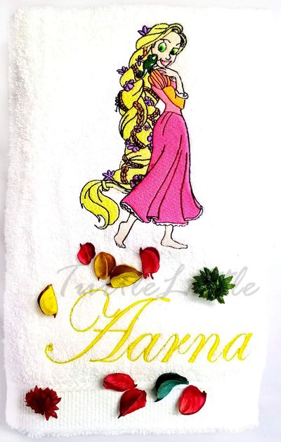Princess Personalised Kids Bath Towel