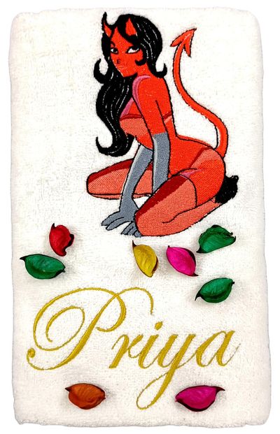 She Devil Personalised Bath Towel