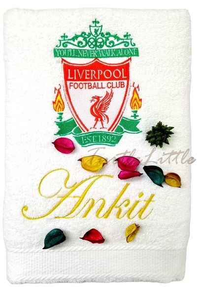 Soccer/Football Personalised Bath Towel
