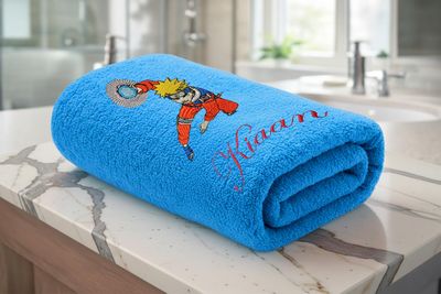 Superhero Personalised Kids Bath Towel