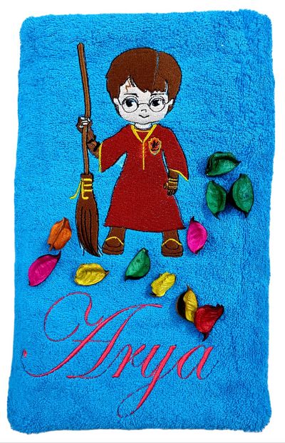 Superhero Personalised Kids Bath Towel