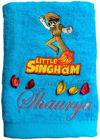 Superhero Personalised Kids Bath Towel