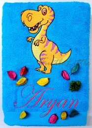 Dinosaur Personalised Luxury Towel