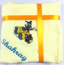 Donald in Car Luxury Personalised Kids AC Blanket