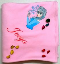 Princess Elsa Luxury Personalised Kids AC Blanket