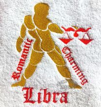 Libra Zodiac Personalised Luxury Towel