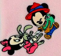 Baby Minnie & Mickey Luxury Personalised Kids AC Blanket