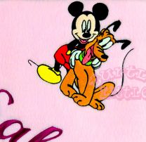 Mickey & Pluto Luxury Personalised Kids AC Blanket