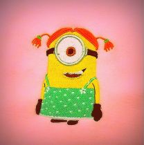 Minion Girl Luxury Personalised Kids AC Blanket